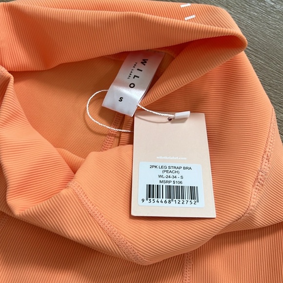 Wilo active 2 piece crop top and ribbed leggings set small - Picture 2 of 7